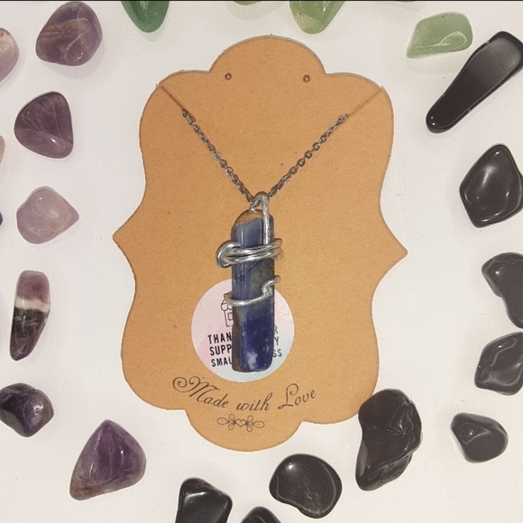 Jewelry - Sodalite crystal necklace